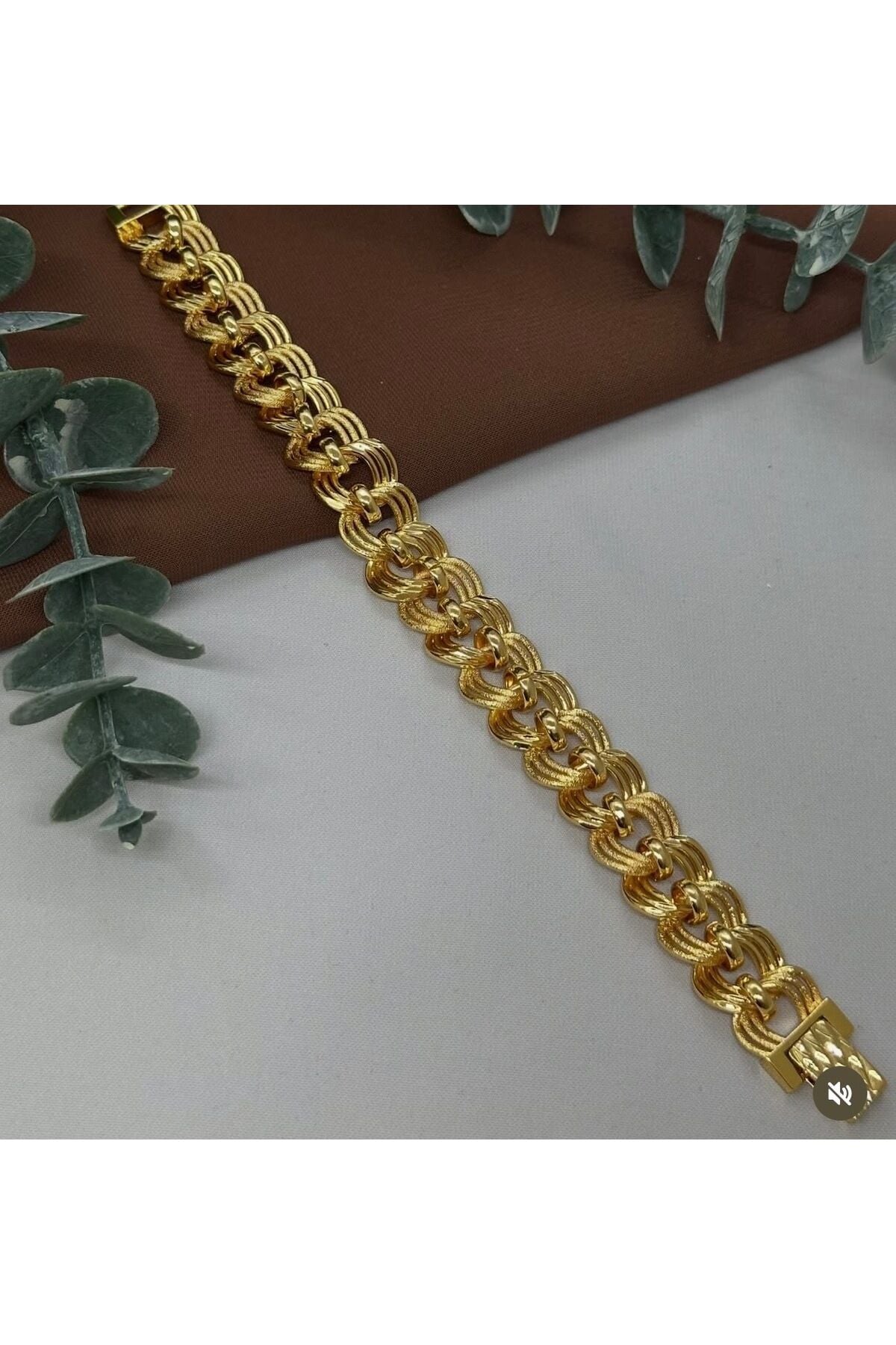 Samanyolu Model Altın Kaplama Bileklik - Model 8